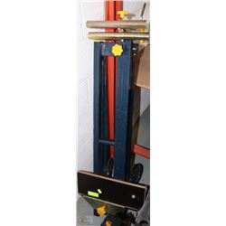 ADJUSTABLE MITRE SAW STAND WITH WHEELS