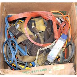 BOX WITH BOOSTER CABLES+SAFETY HARNESS+EXTENSION