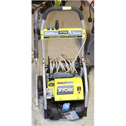 RYOBI 2000 PSI 1.2 GPM PREMIUM ELECTRIC PRESSURE