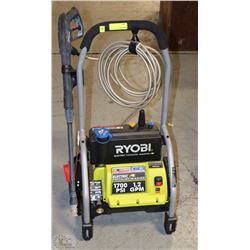 RYOBI ELECTRIC PRESSURE WASHER 1700 PSI 1.2GPM