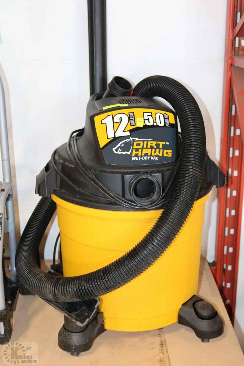 DIRT HAWG WETDRY VAC 12 GALLON 5.0 PEAK HP