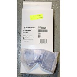 CASE OF 10 SPERIAN POLY SAFE CLEAR SAFETY GLASSES