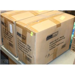 LOT OF 2 BOXES OF 1000 PER CASE FOLDED BOUFFANT