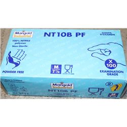 BOX OF MERIGOLD INDUSTRIAL NITRILE POWDER FREE