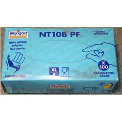 BOX OF MERIGOLD INDUSTRIAL NITRILE POWDER FREE