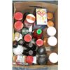Image 1 : BOX OF SPICES AND SEASONINGS+SAUCES+SYRUPS