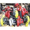 Image 1 : PALLET WITH 8 BLOWERS AND 3 ELECTRIC CHAINSAWS