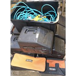 PALLET OF AS IS CHAINSAW CASES DEWALT SAWZALL