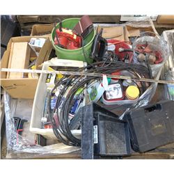 PALLET WITH ASSORTED HARDWARE & TOOLS INCLUDING