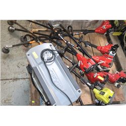 PALLET OF AS IS GAS WEED EATERS+AS IS RIGID PLANER