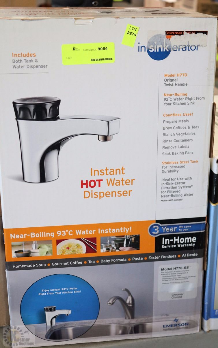 INSINKERATOR INSTANT HOT WATER DISPENSER