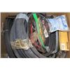Image 1 : BOX OF GARDEN HOSES AND OTHER LANDSCAPING ITEMS