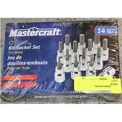 MASTERCRAFT 14PC BIT SOCKET SET 3/8" DRIVE