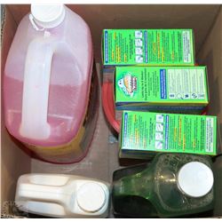 BOX OF SOAP AND CLEANERS