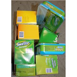 BOX OF SWIFFER REFILLS