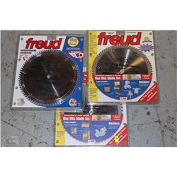 SET OF 3 FREUD BLADES