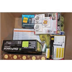 BOX WITH ELECTRICAL OUTLETS LED SPOT LIGHTS