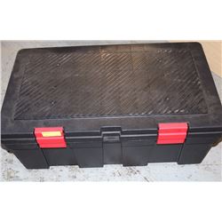 BLACK PLASTIC TOOL BOX