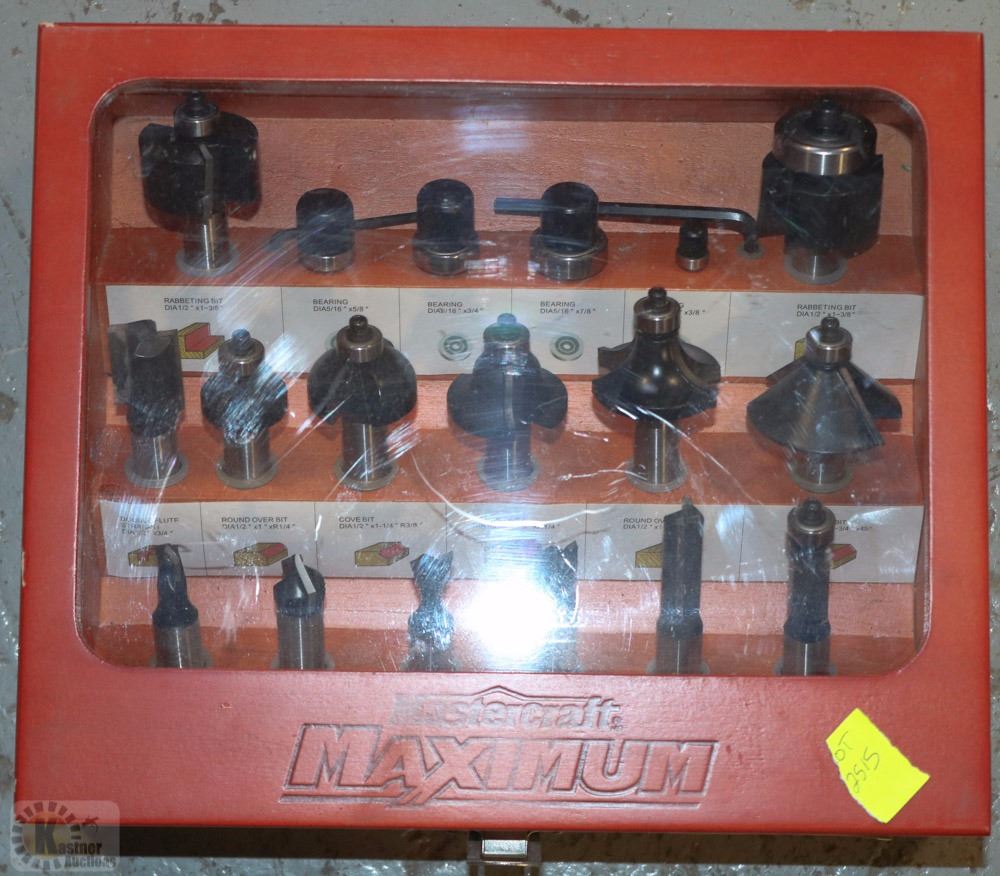 MASTERCRAFT ROUTER BIT SET