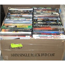 BOX OF DVD'S (DOUBLED LAYERED IN BOX)