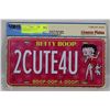 Image 1 : NEW BETTY BOOP 2CUTE 4U LICENSE PLATE