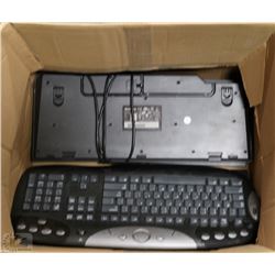 BOX OF LENOVO COMPUTER KEYBOARDS