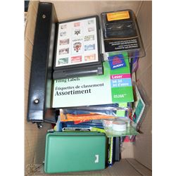 BOX OF NEW OFFICE SUPPLIES ON CHOICE