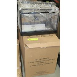 TWO MINI INDOOR GREENHOUSES