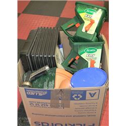 BOX WITH GARDEN SUPPLIES