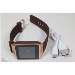 NEW COPPER TONE BLUE TOOTH SMART WATCH WITH