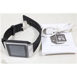 NEW BLACK AND STAINLESS STEEL BLUE TOOTH SMART