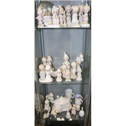 CABINET D) PRECIOUS MOMENTS COLLECTION INCLUDING