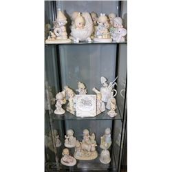 CABINET B) PRECIOUS MOMENTS COLLECTION INCLUDING