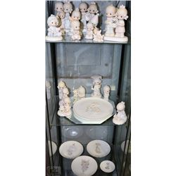 CABINET A) PRECIOUS MOMENTS COLLECTION INCLUDING