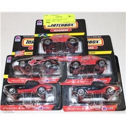 5-MATCHBOX 1998 DIE CAST COLLECTIBLE CARS