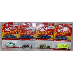 LOT OF FOUR 40TH ANNIVERSARY HOTWHEELS 1968-2008
