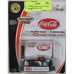 MATCHBOX COCA COLA 1952-2002 DODGE VIPER DIE CAST