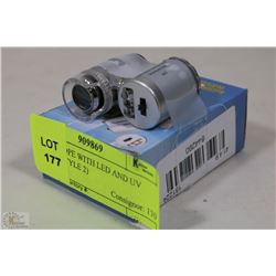 CURRENCY DETECTING MICROSCOPE WITH LED AND