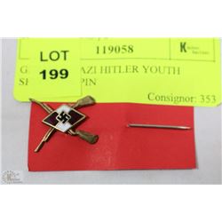 GERMAN NAZI HITLER YOUTH  SHOOTING PIN