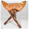 Image 1 : LEATHER FOLDING STOOL