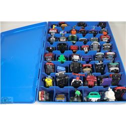 CASE WITH 50+ CARS SOME HOTWHEELS FROM 1960'S