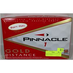 BOX OF NEW PINNACLE GOLD GOLF BALLS (15 PACK)