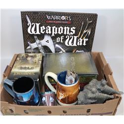 LORD OF THE RINGS COLLECTION INCL BOOKS, STEINS,