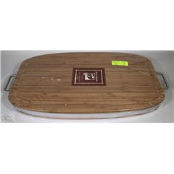 NEW  DELUXE BAMBOO CUTTING BOARD