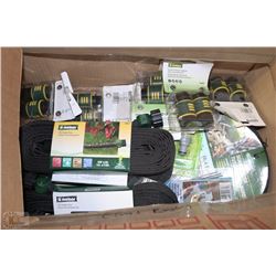 BOX WITH GARDEN HOSE QUICK CONNECT ADAPTERS