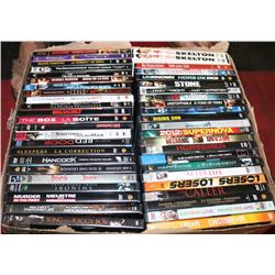 LARGE BOX OF DVD'S (DOUBLE LAYERED)