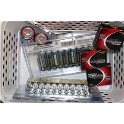 BOX OF NEW BATTERIES