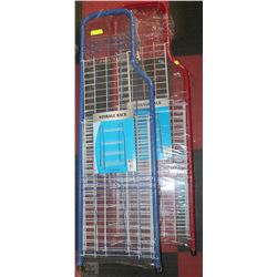 NEW BLUE AND RED STORAGE RACK X2