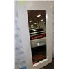 Image 1 : WHITE FRAMED MIRROR 75" X 37"