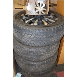 4 FALKEN RIMS WITH FALKEN S/TZO1 ROTATION TIRES